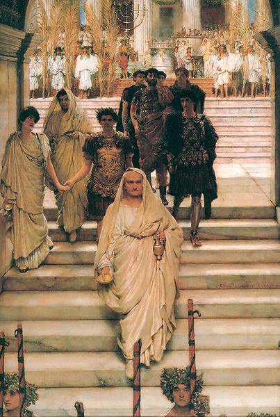 The Triumph of Titus by Lawrence Alma-Tadema, Sir Lawrence Alma-Tadema,OM.RA,RWS